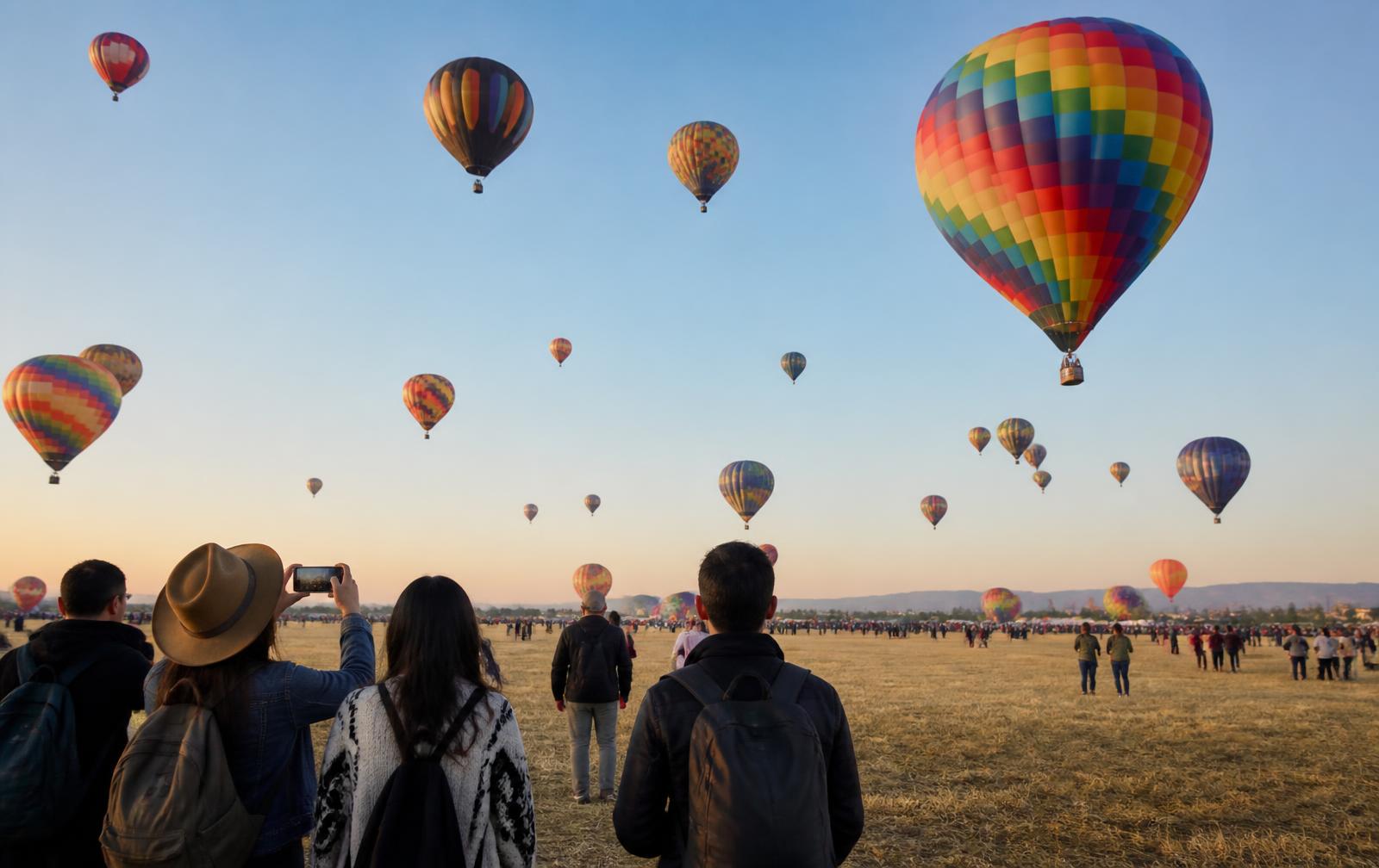 Globos aerostáticos en el Festival Internacional del Globo